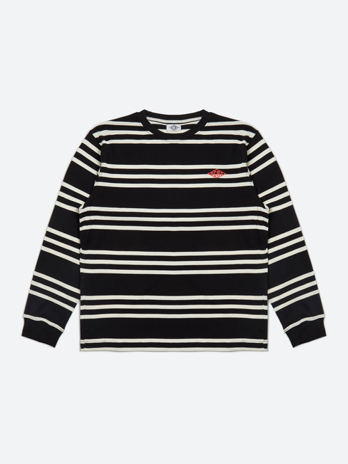 Stripe Long Sleeve T-Shirt - Black