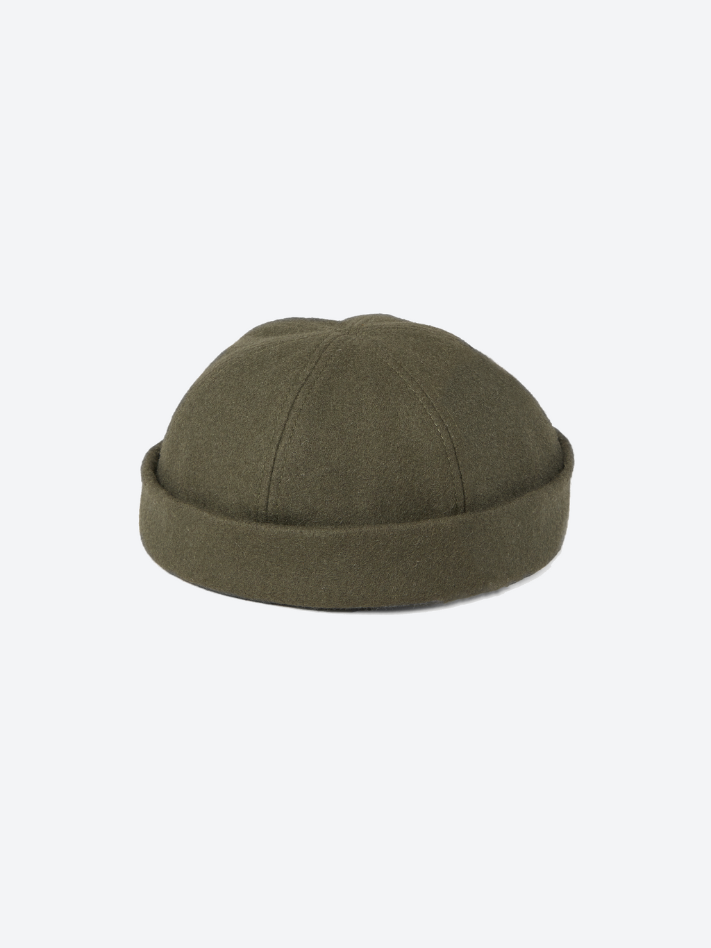 Wool Docker Cap - Olive