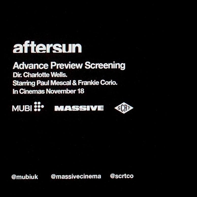 Aftersun advance screening at Close up cinema