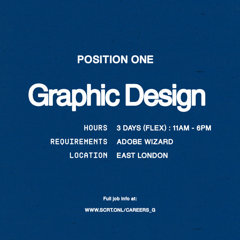 We are Hiring: Graphic Design