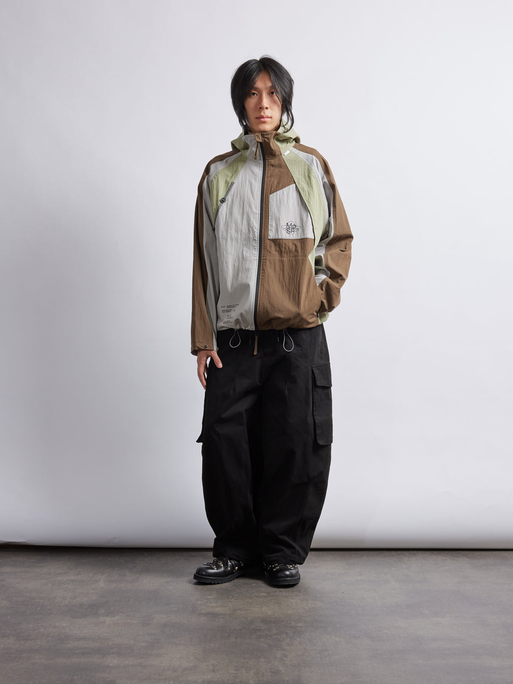 Test Pattern Waterproof Jacket - Earth