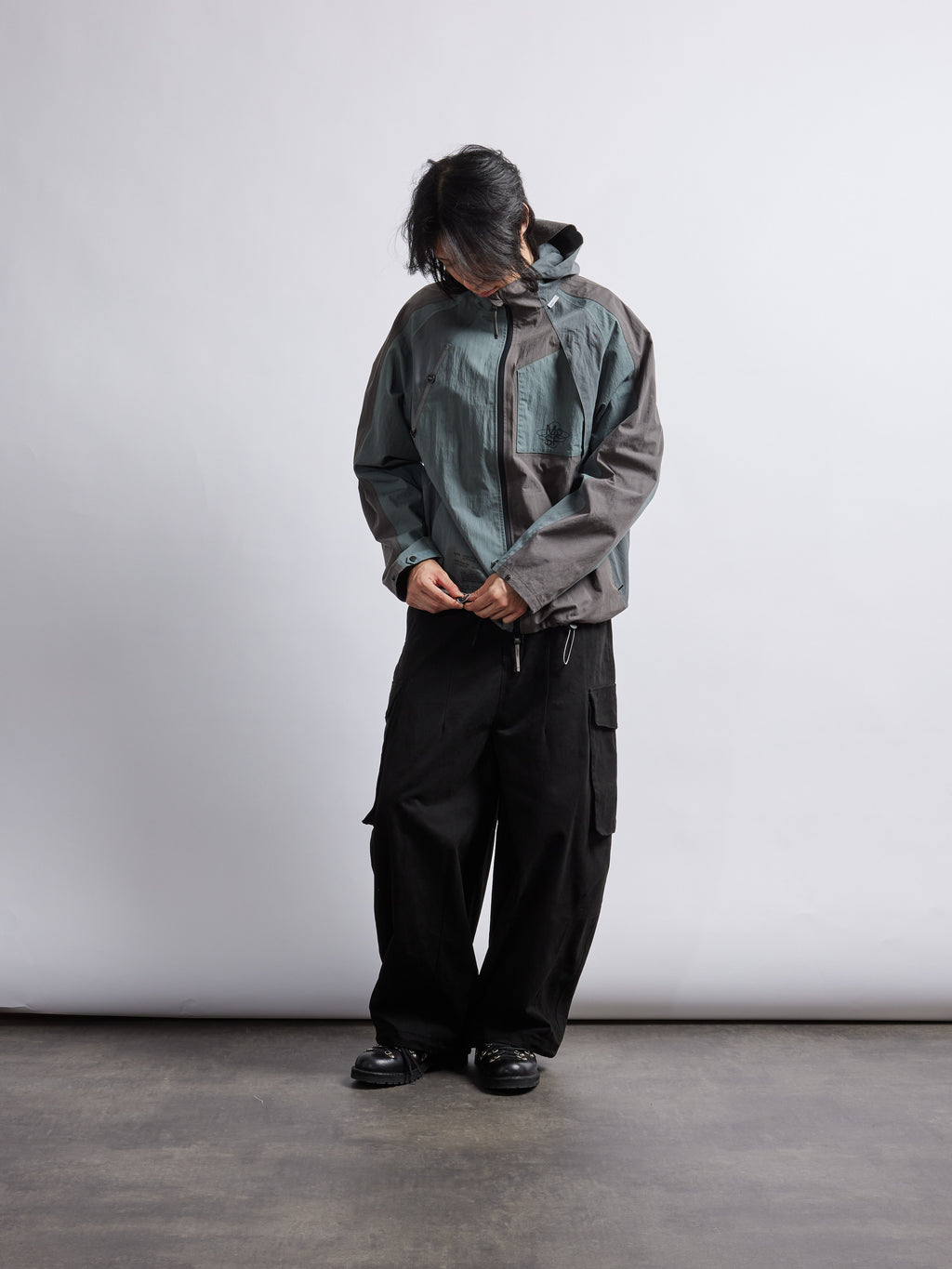 Test Pattern Waterproof Jacket - Mercury