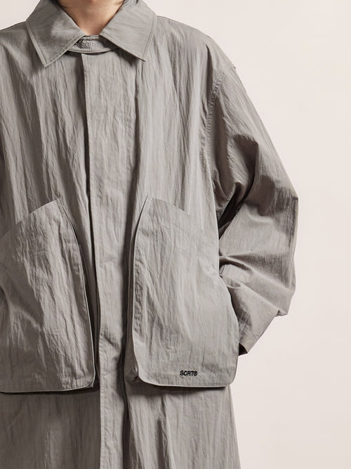 Hologram Mac Coat - Light Grey