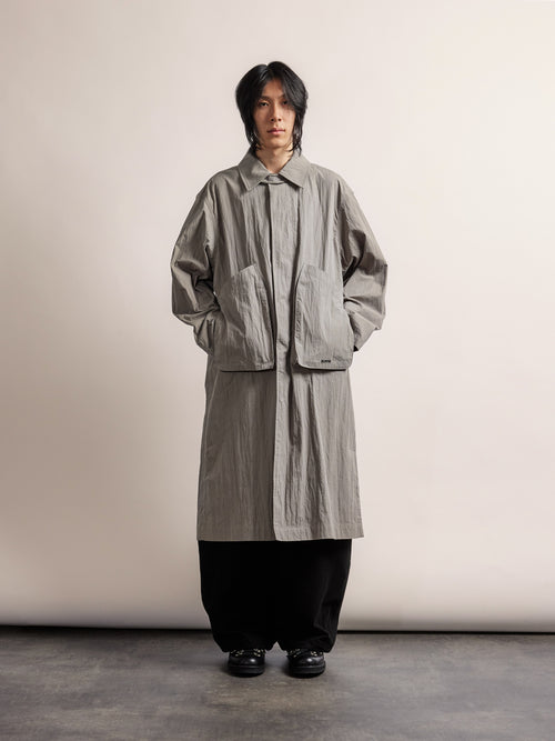 Hologram Mac Coat - Light Grey