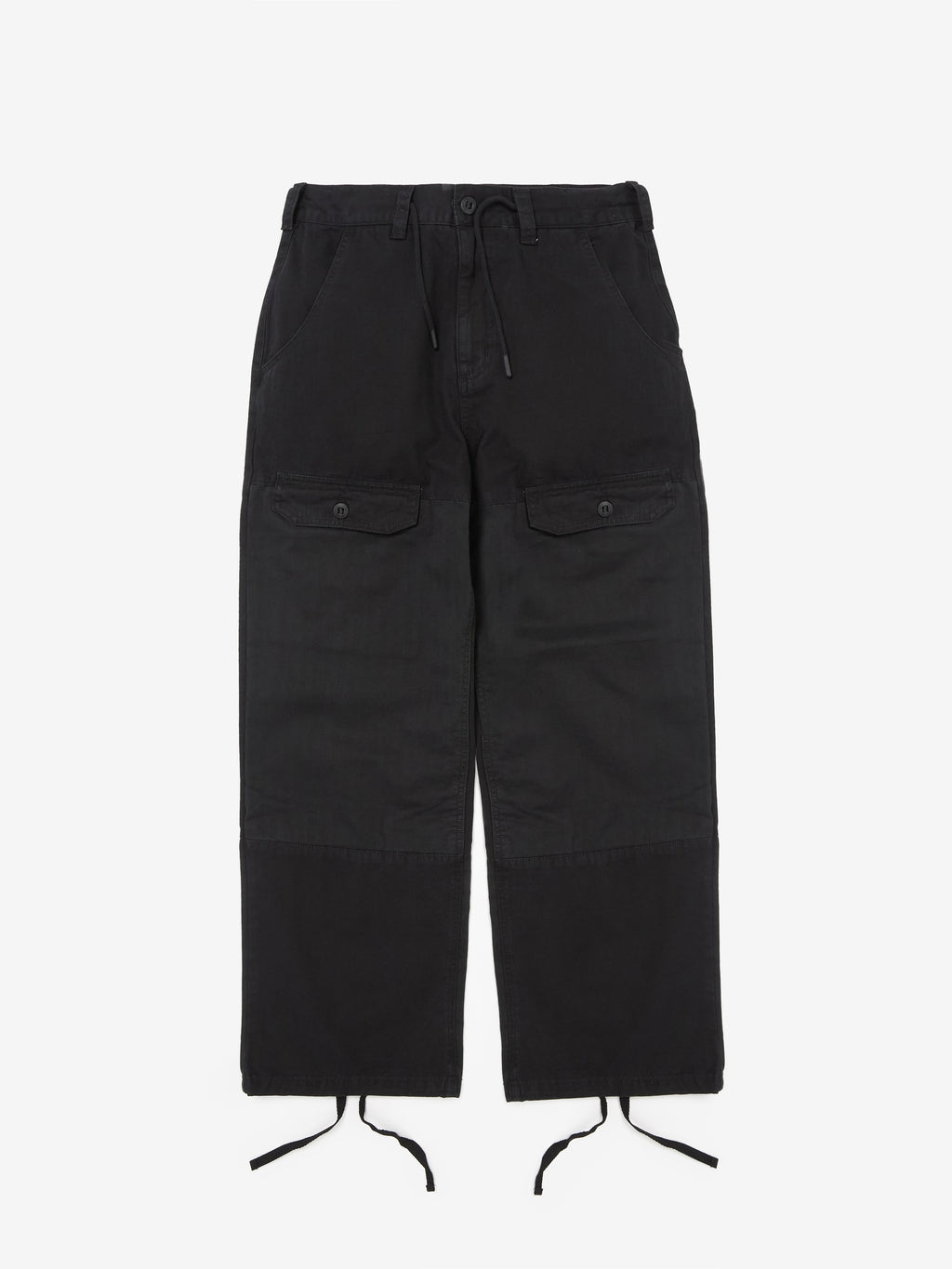 2-Tone Cargo Trousers - Black