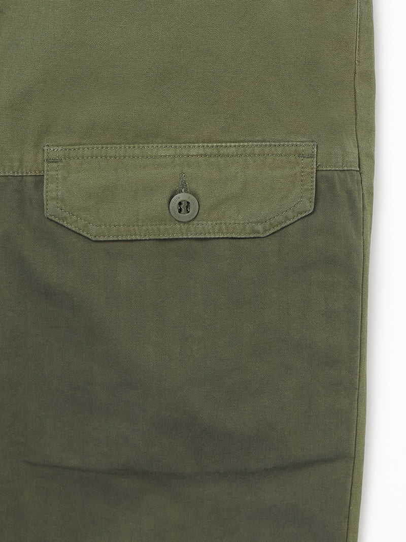 2-Tone Cargo Trousers - Green