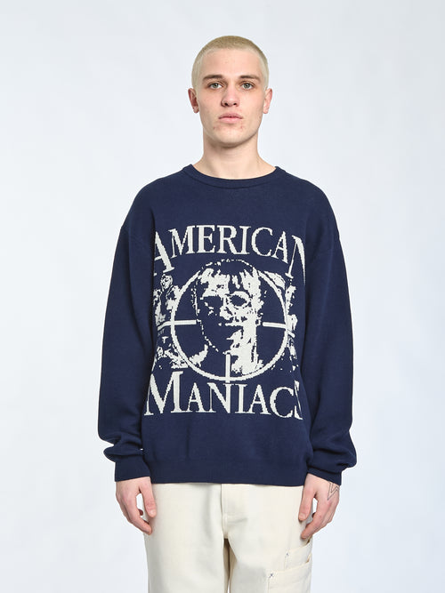 American Maniacs Strick – Marineblau