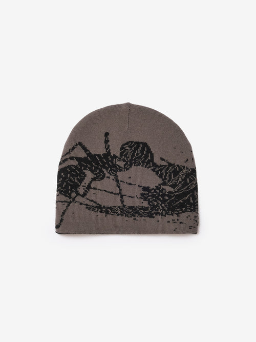 Ant Reversible Beanie - Black/Grey