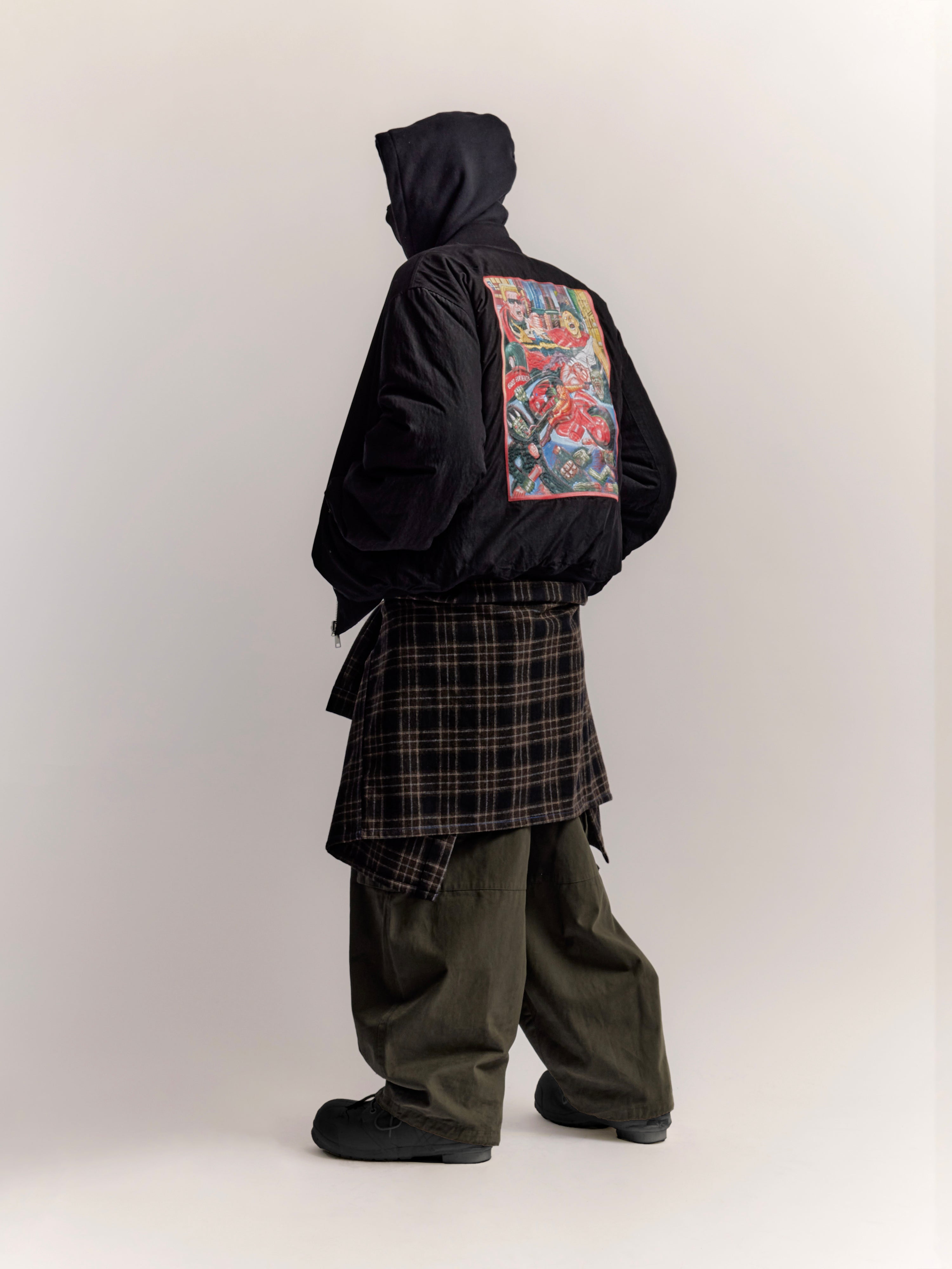 ショタル リバーシブル ボンバージャケット - ブラック – SCRT