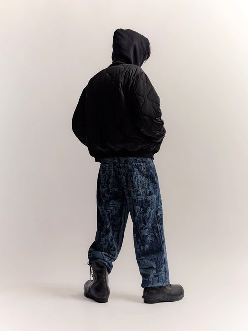 1988 Laser Etched Jeans - Indigo