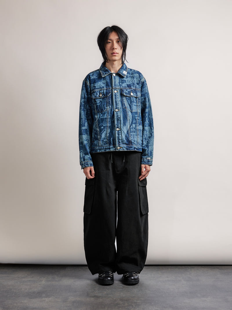 1988 Laser Etched Type-3 Denim Jacket - Indigo