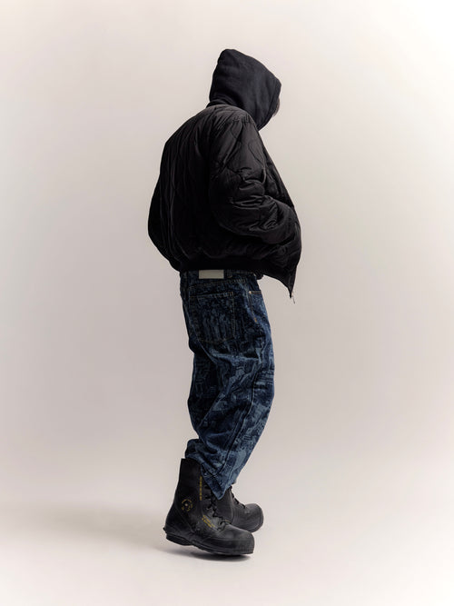 Shotaru Reversible Bomber Jacket - Black