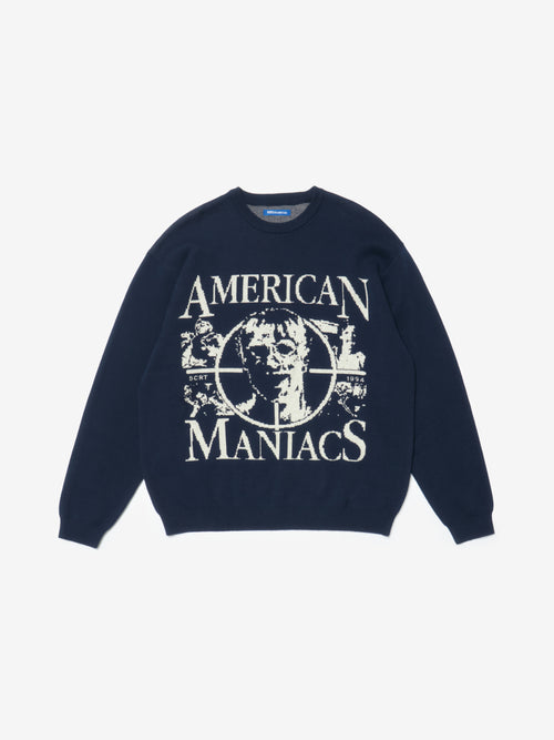 American Maniacs Strick – Marineblau