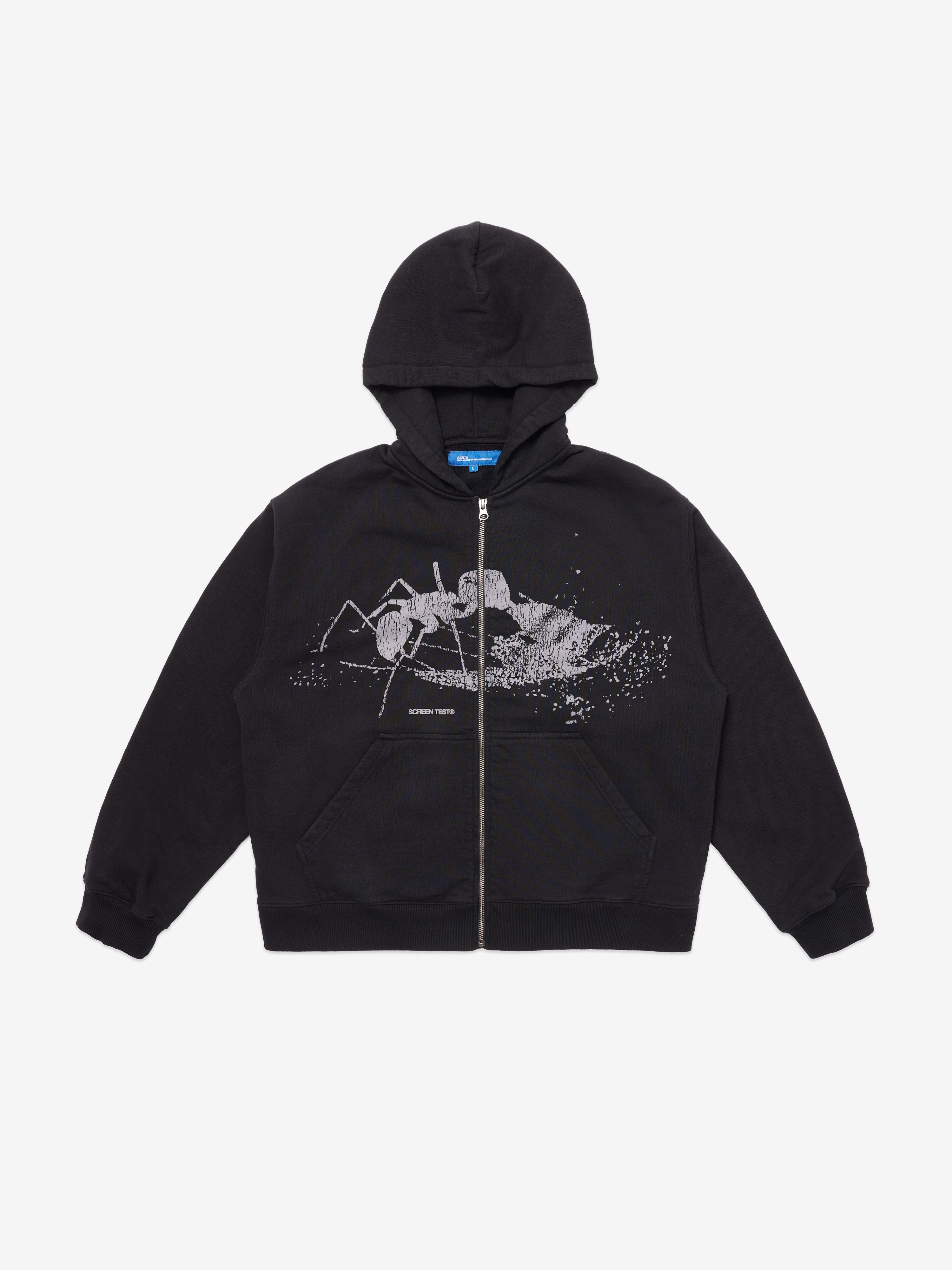 Ant Zip Up Hoodie - Black – SCRT