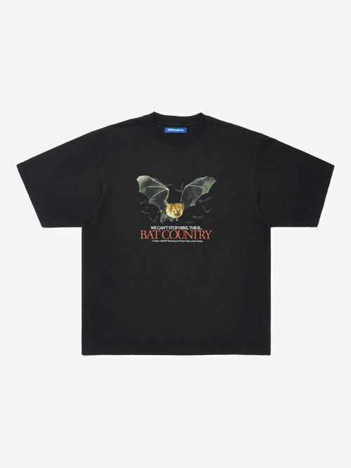 Fledermaus-Country-T-Shirt – Schwarz
