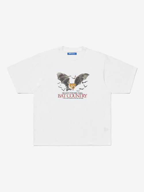 Fledermaus-Country-T-Shirt – Weiß