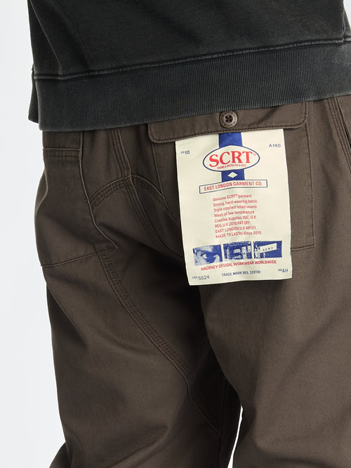 Pantaloni Essentials Big Label - Marrone