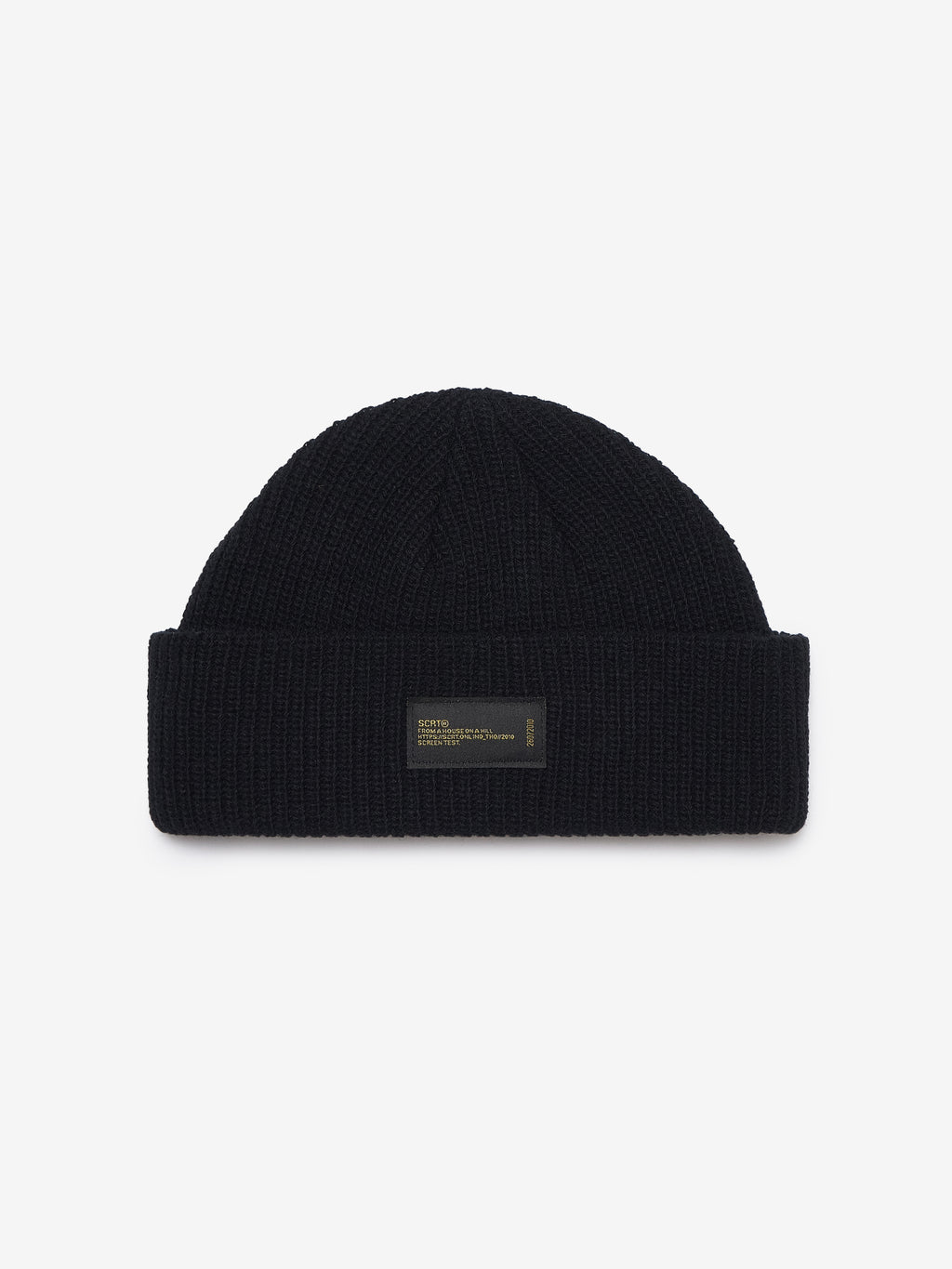 Recycled Wool Beanie - Black