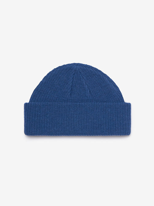 Recycled Wool Beanie - Blue