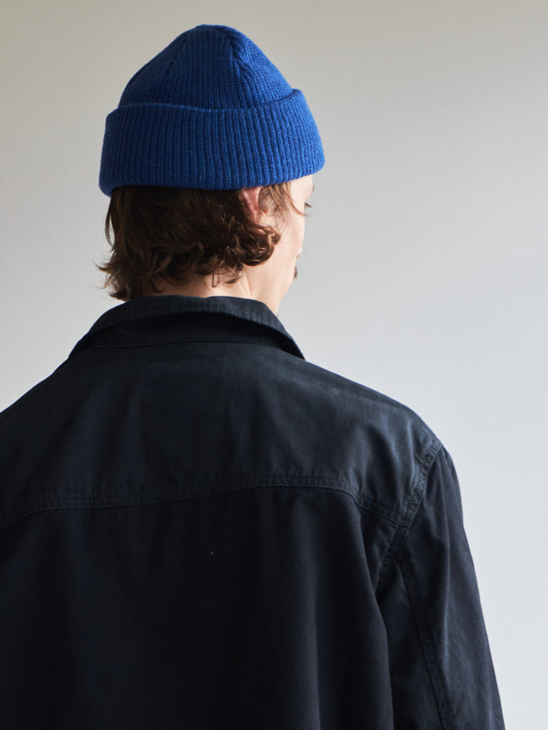 Recycled Wool Beanie - Blue