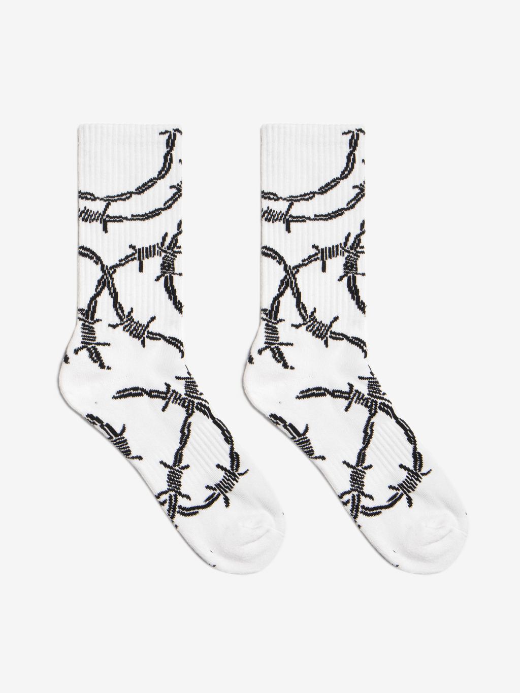 Barbed Socks - White
