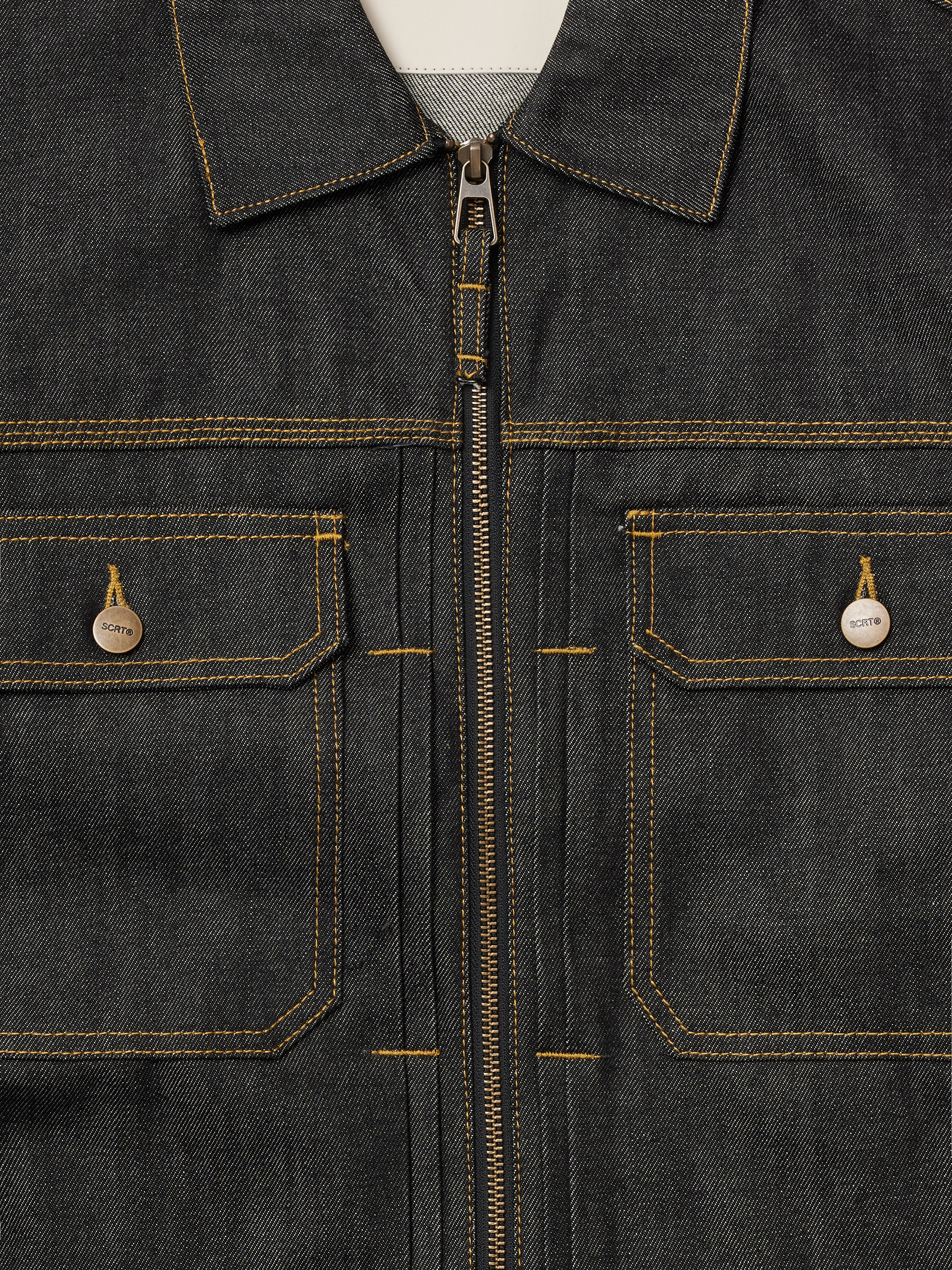 Selvedge Zipped Type-2 Denim Jacket - Darkest Indigo – SCRT