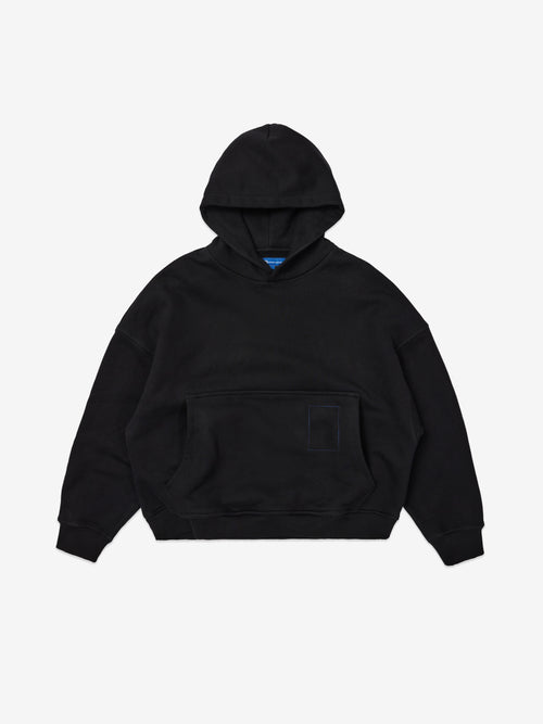 900gsm Heavyweight Cropped Hoodie - Black