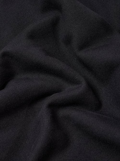 900gsm Heavyweight Cropped Hoodie - Black