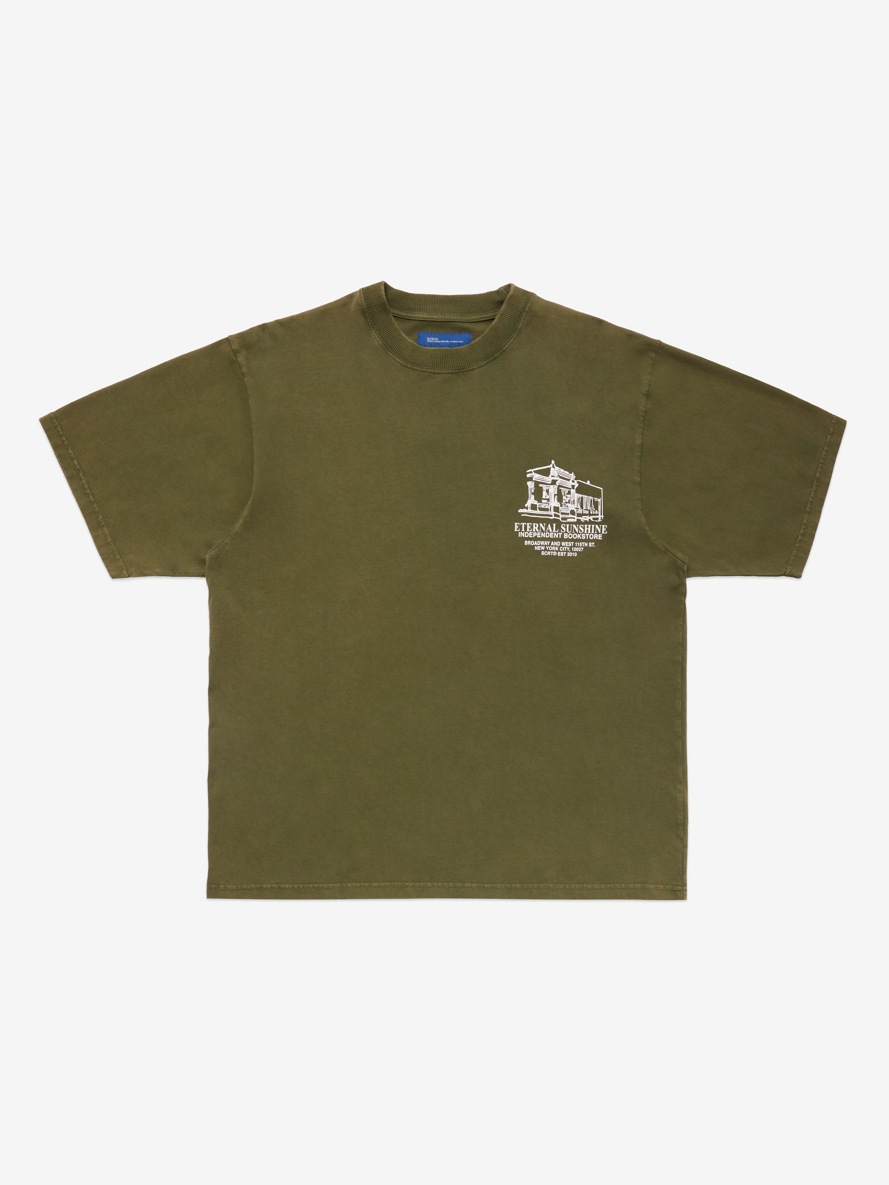 “Scotch & Soda” ガーメントダイ アートワークTシャツ BookstoreT-