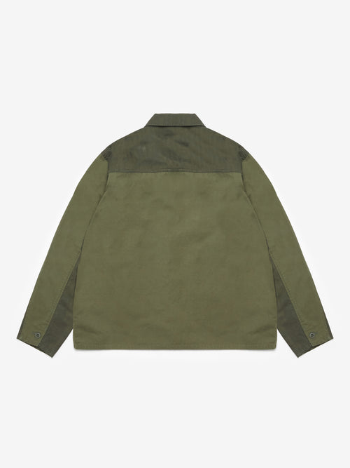 2-Tone Cargo Overshirt - Green