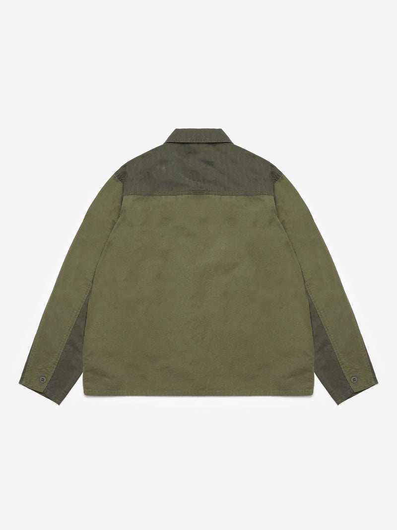 2-Tone Cargo Overshirt - Green