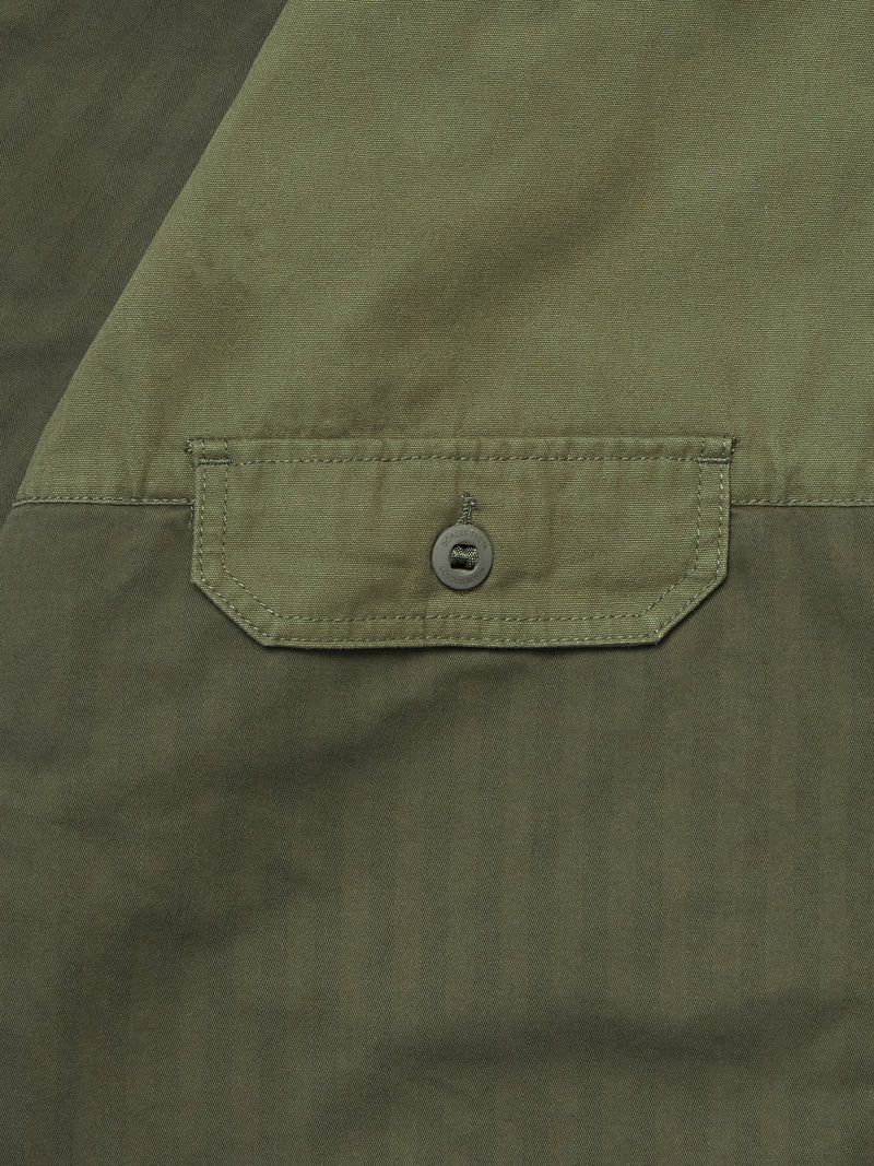 2-Tone Cargo Overshirt - Green