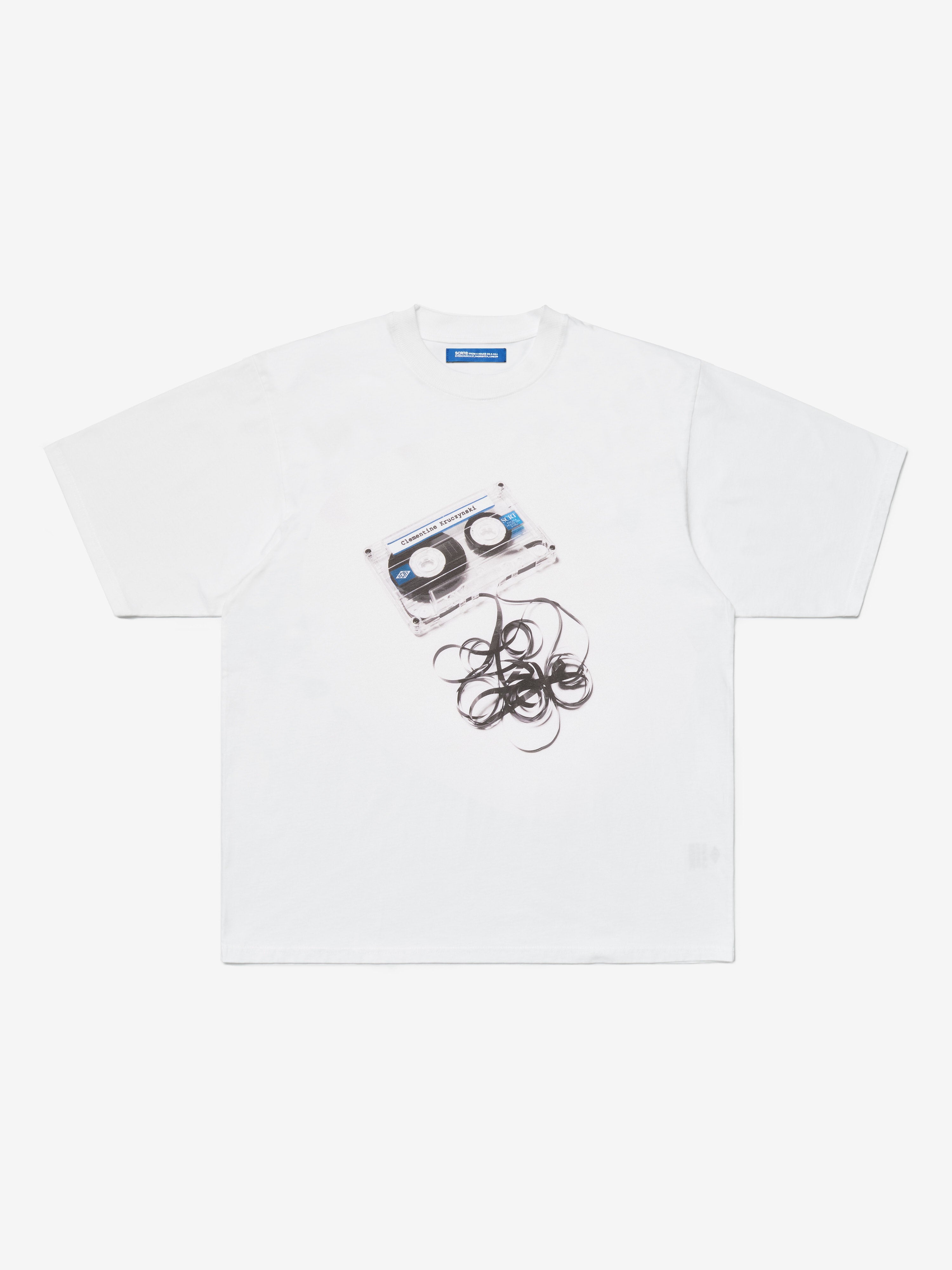 カセット T シャツ - ホワイト – SCRT