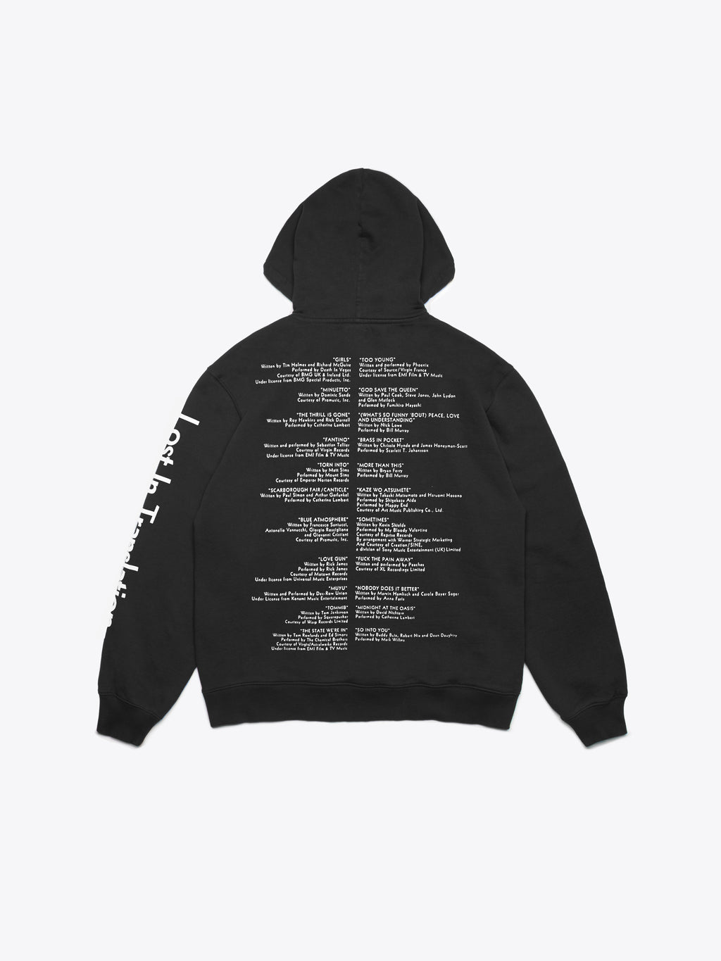 Credits Hoodie - Black