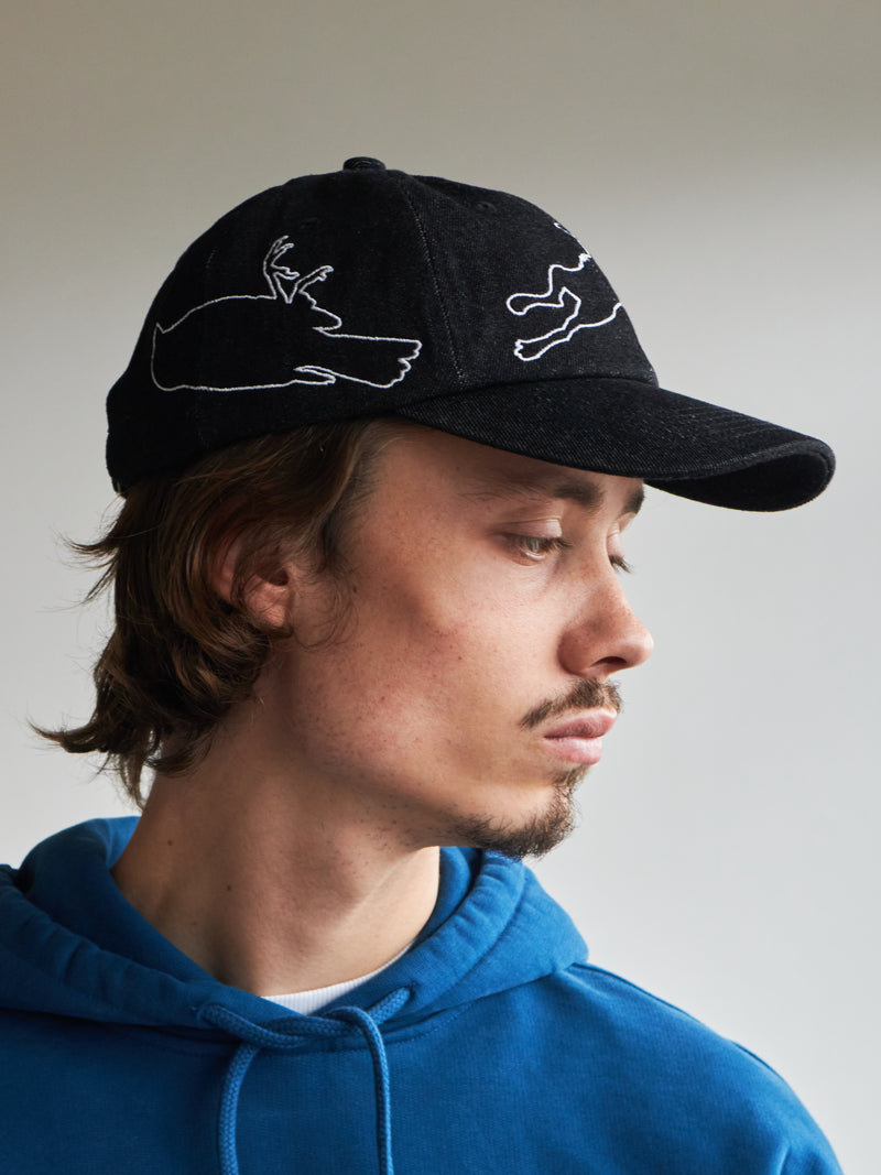 Sparrow Dad Cap - Black Denim