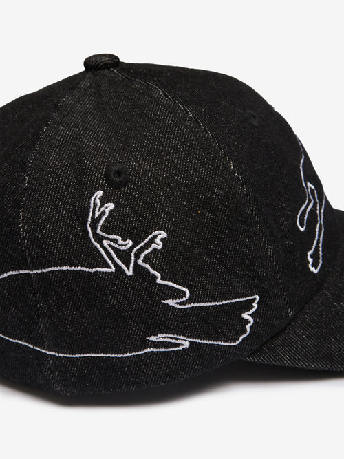 Sparrow Dad Cap - Black Denim