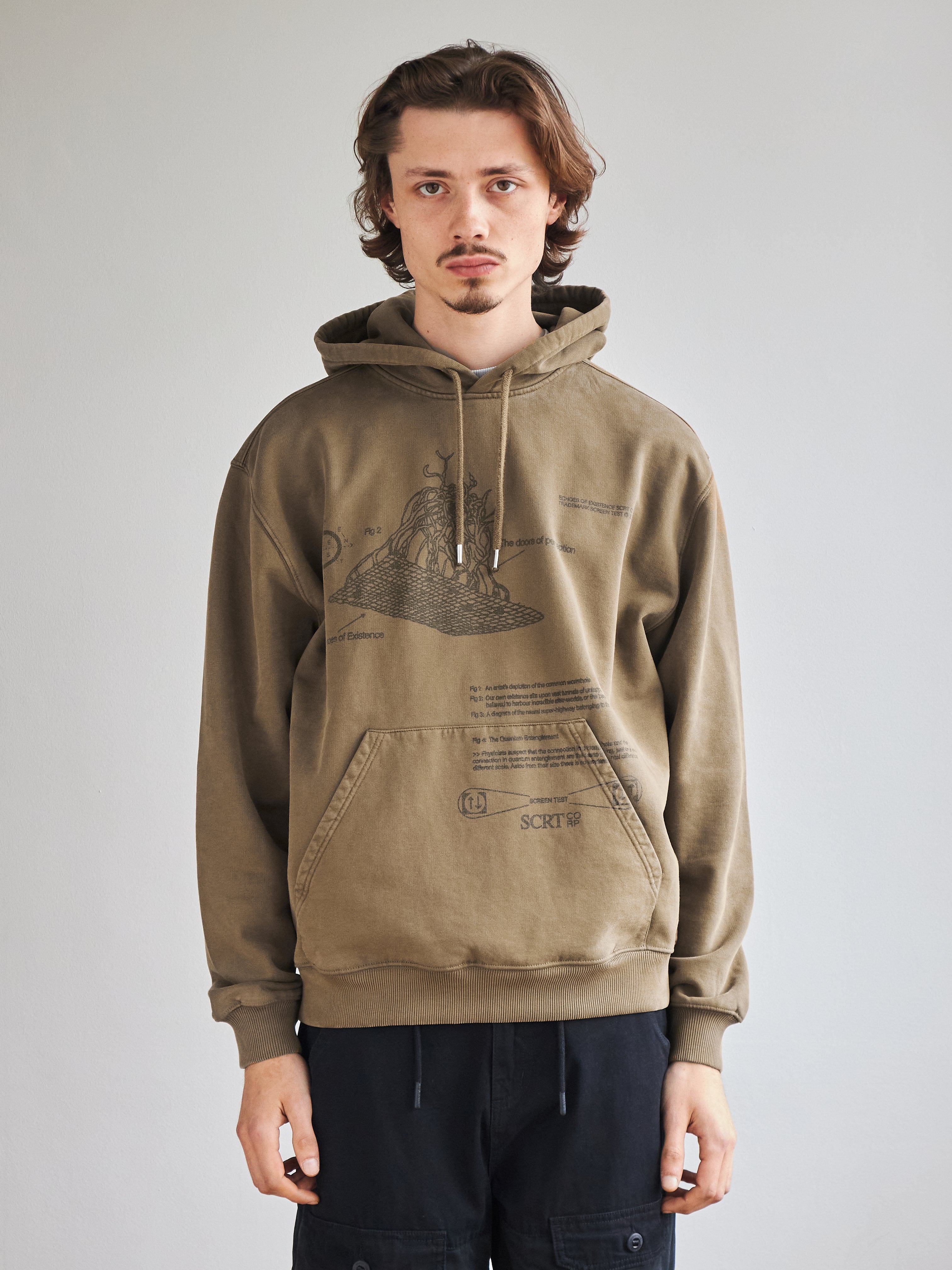 Doors of Perception Hoodie - Garment Dyed Olive – SCRT