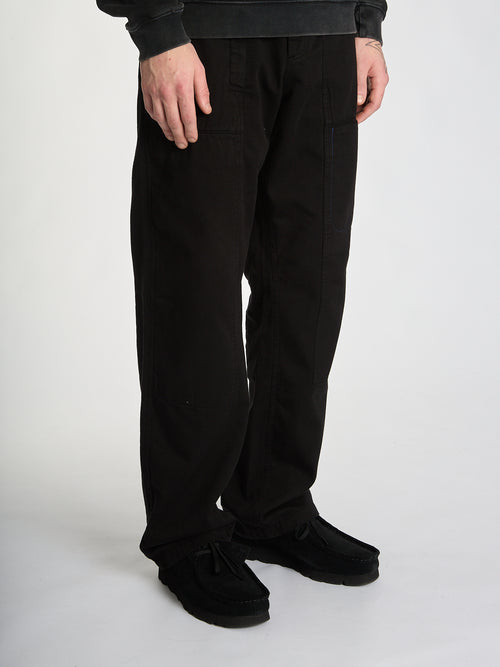 Pantaloni con doppio ginocchio - neri