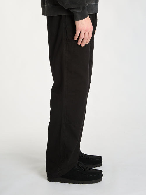 Pantalón con doble rodilla - Negro