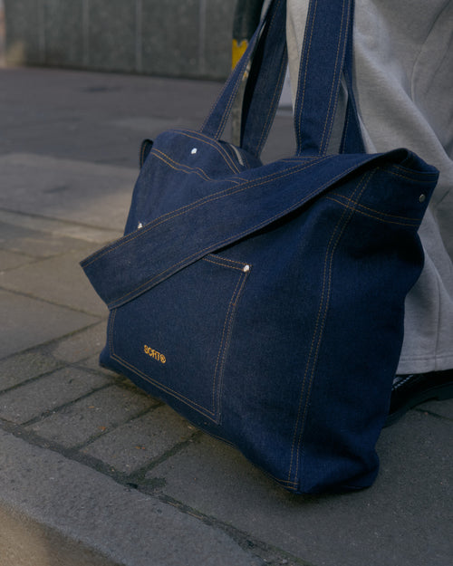 Denim Tote Bag - Indigo