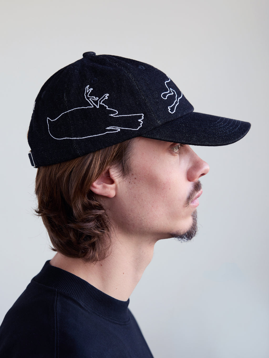 Sparrow Dad Cap - Black Denim