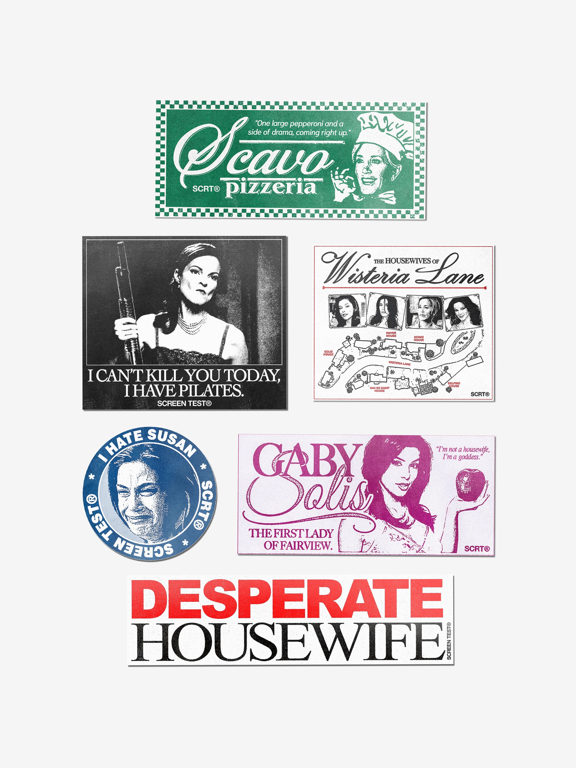 Desperate Sticker Wisteria Lane Sticker Set – SCRT
