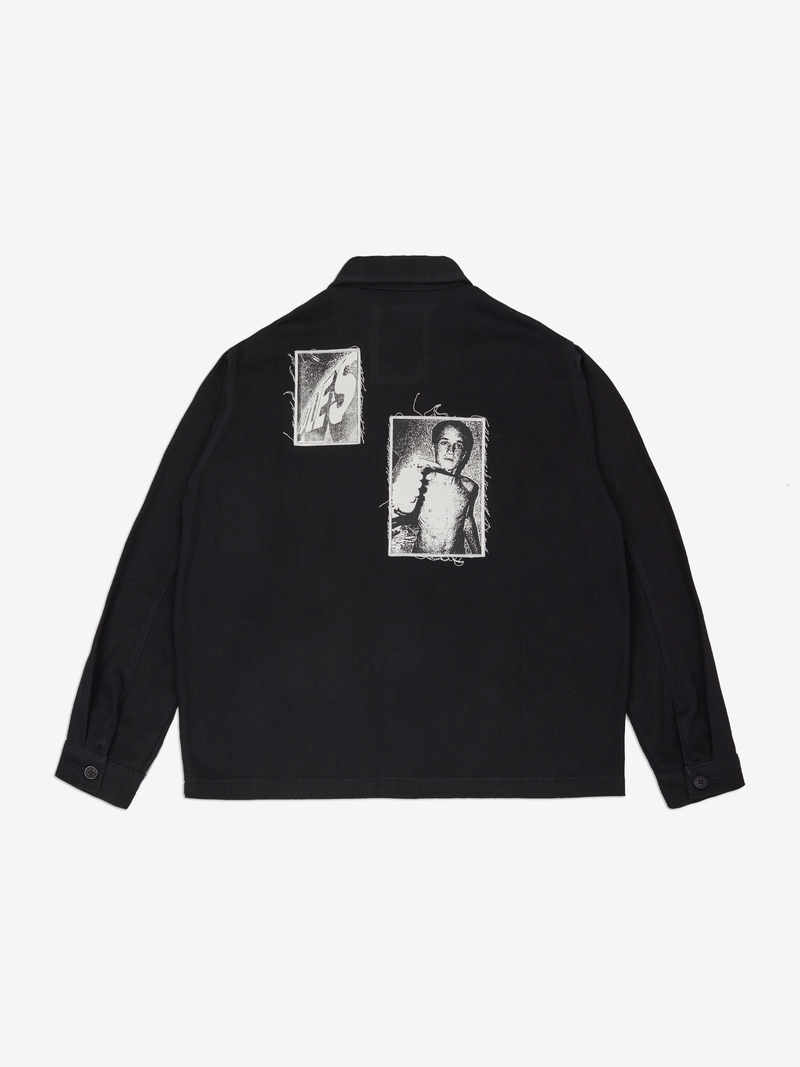 Discography Patch Overshirt - Black