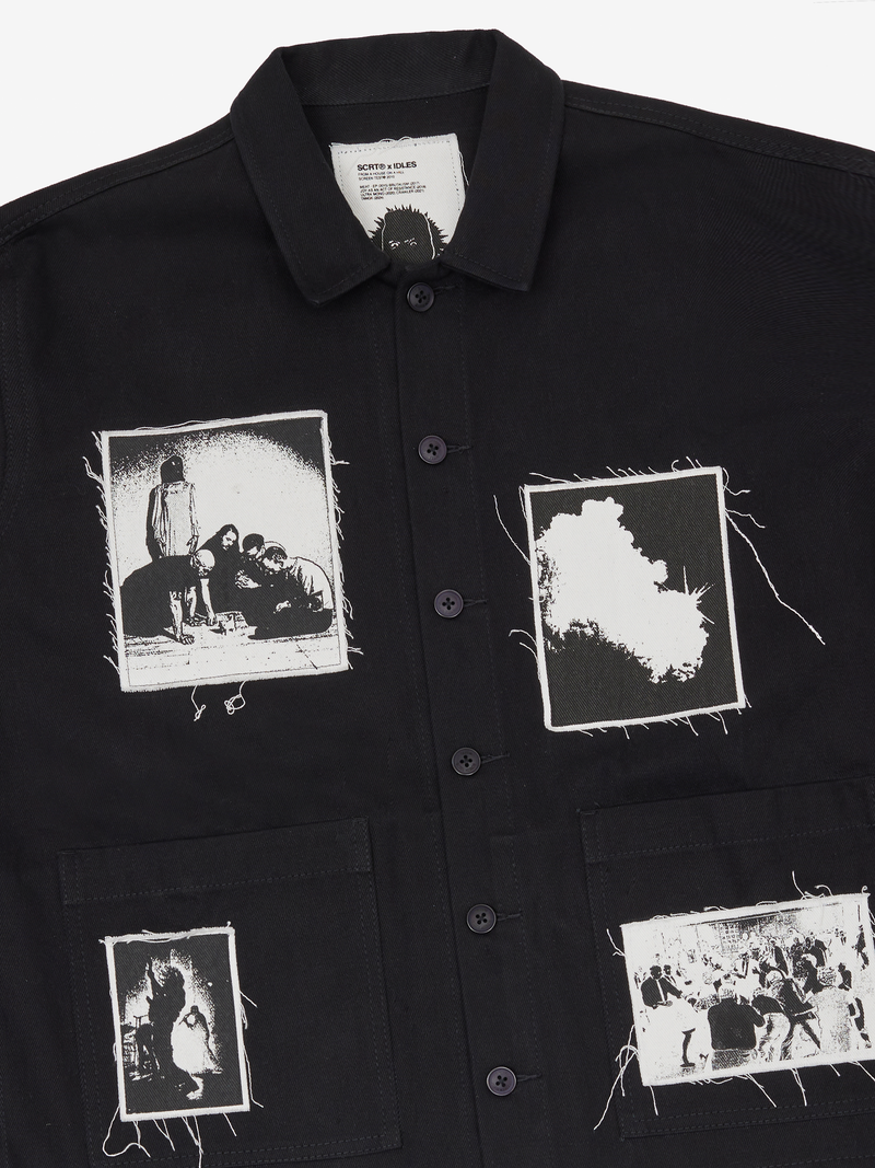 Discography Patch Overshirt - Black