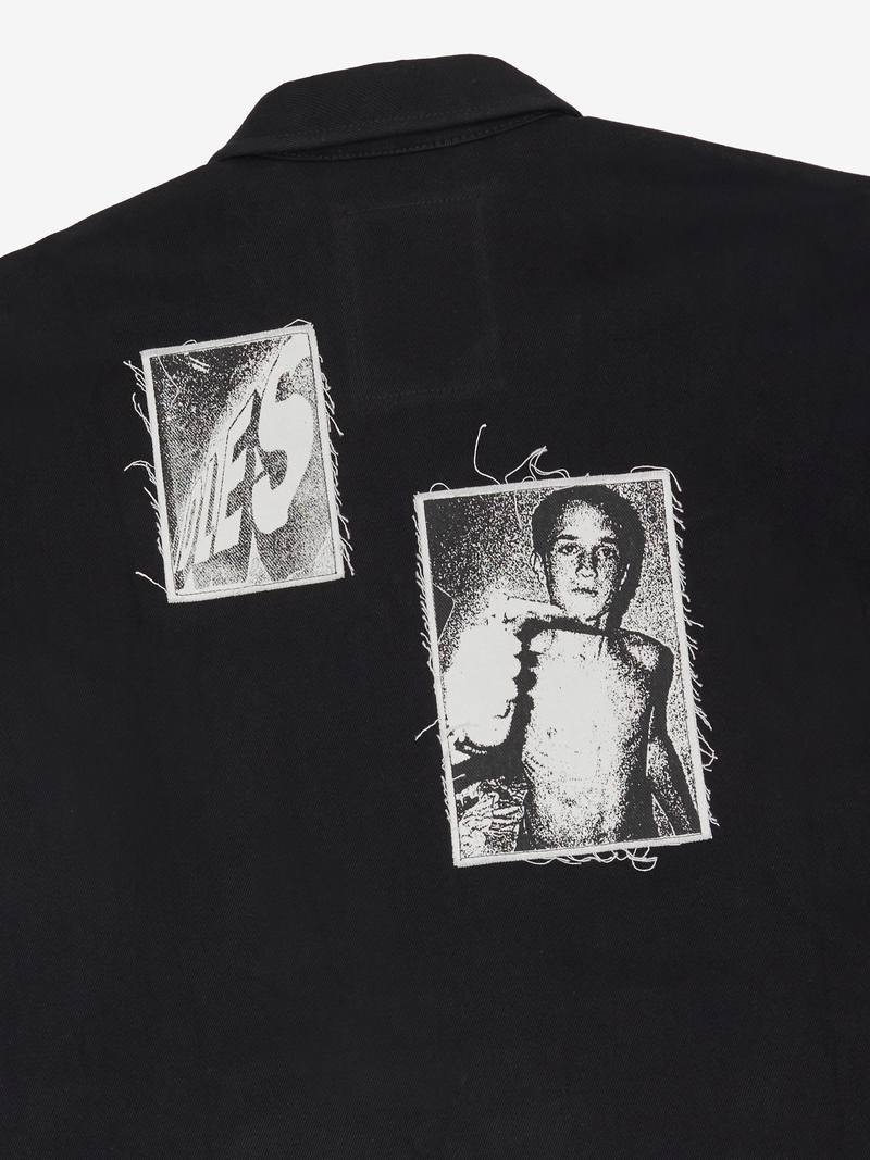 Discography Patch Overshirt - Black