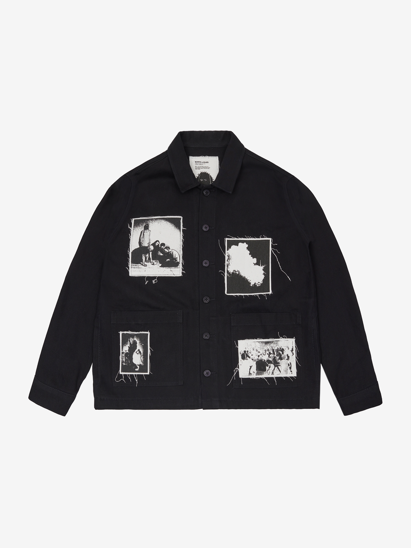 Discography Patch Overshirt - Black
