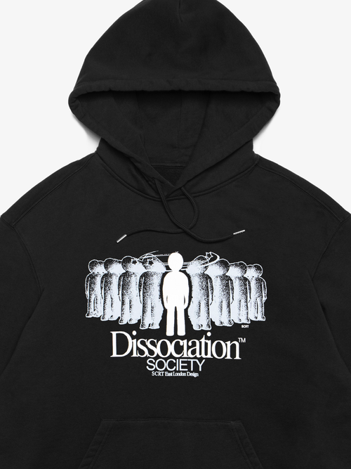 Sudadera con capucha Sociedad de Disociación - Negro