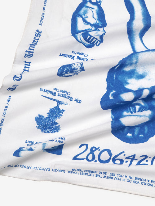 Tangent Universe Bandana - White and Blue