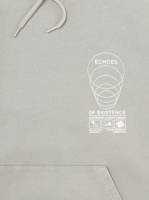 Echoes of Existence Hoodie - Garment Dyed Rock