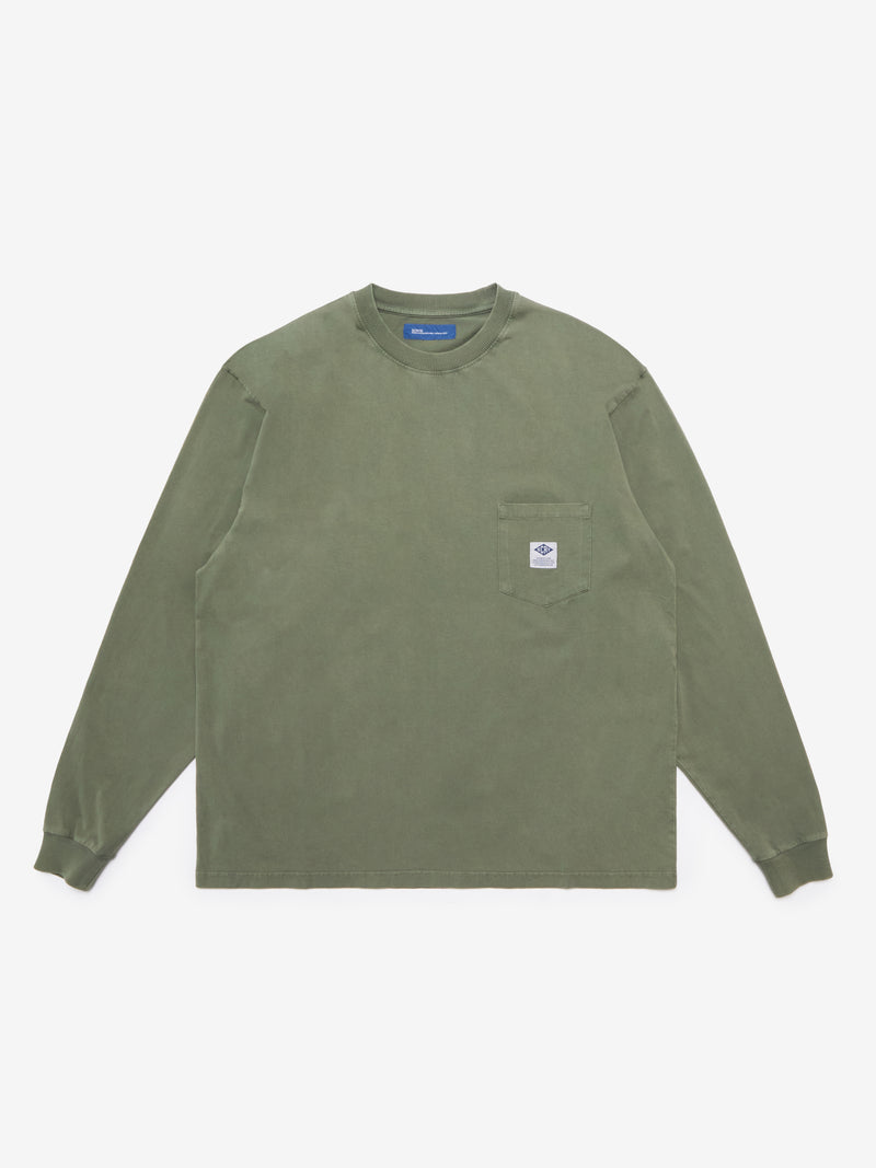 Essentials Longsleeve - Pigment Dyed Green